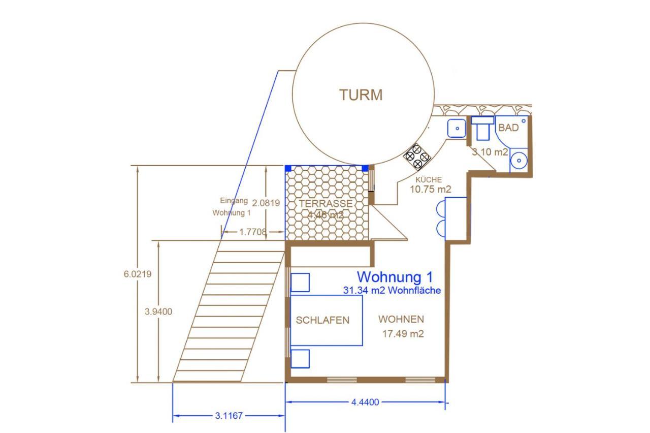 Blaue Wohnung- Ferienwohnung Sulzbach an der Murr ภายนอก รูปภาพ